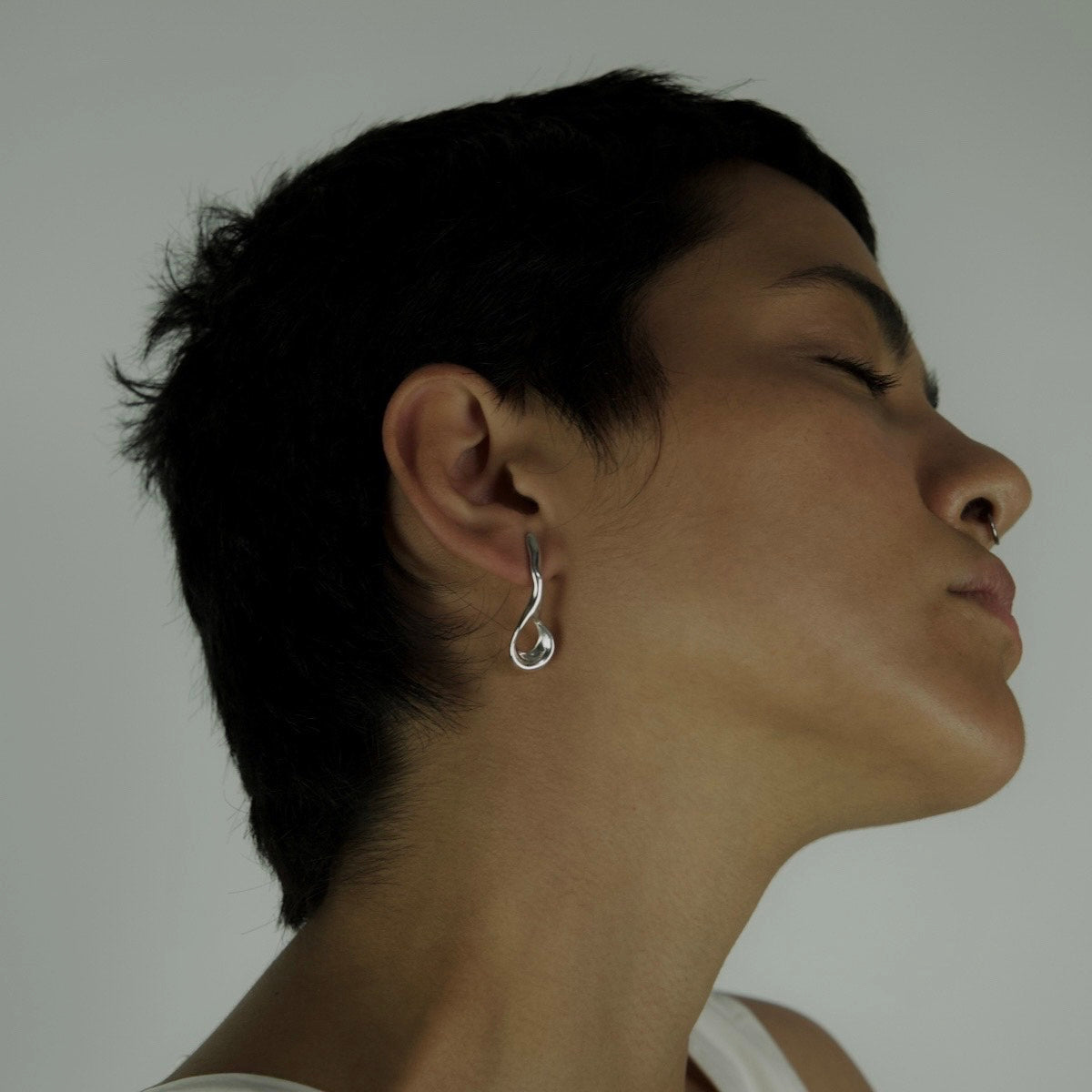 Handmade earrings crafted from sterling silver 925