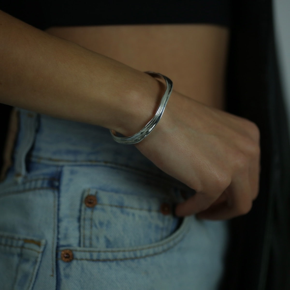Handmade bracelet crafted from sterling silver 925