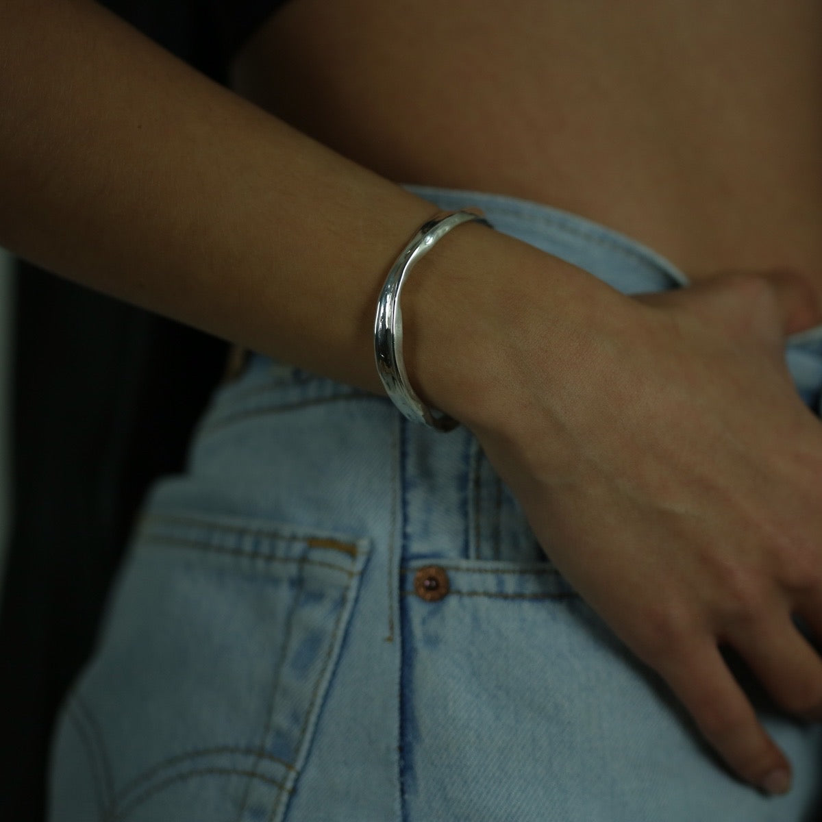 Handmade bracelet crafted from sterling silver 925