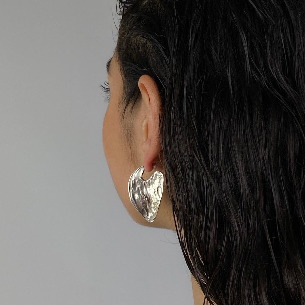 Handmade earrings crafted from sterling silver 925