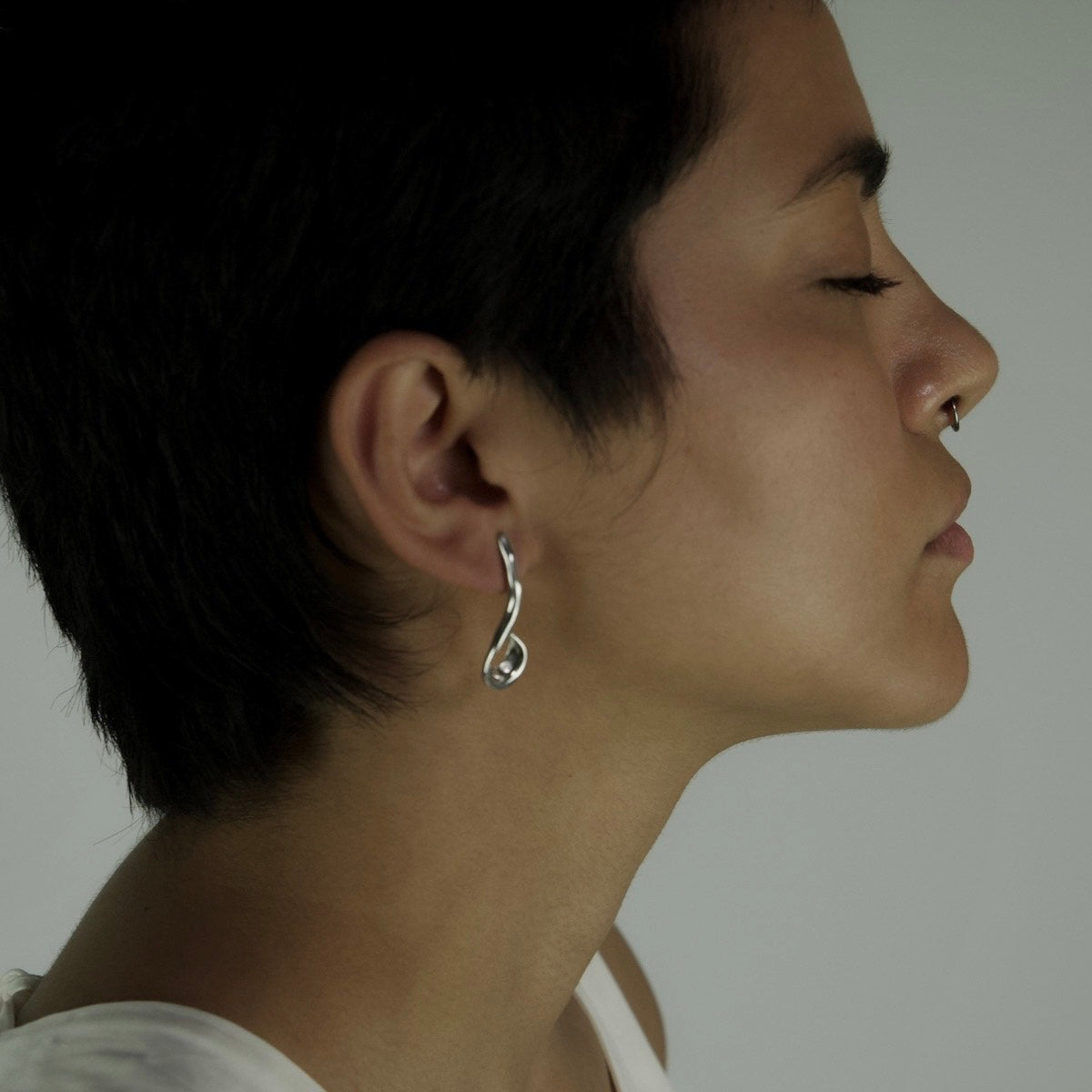 Handmade earrings crafted from sterling silver 925.
