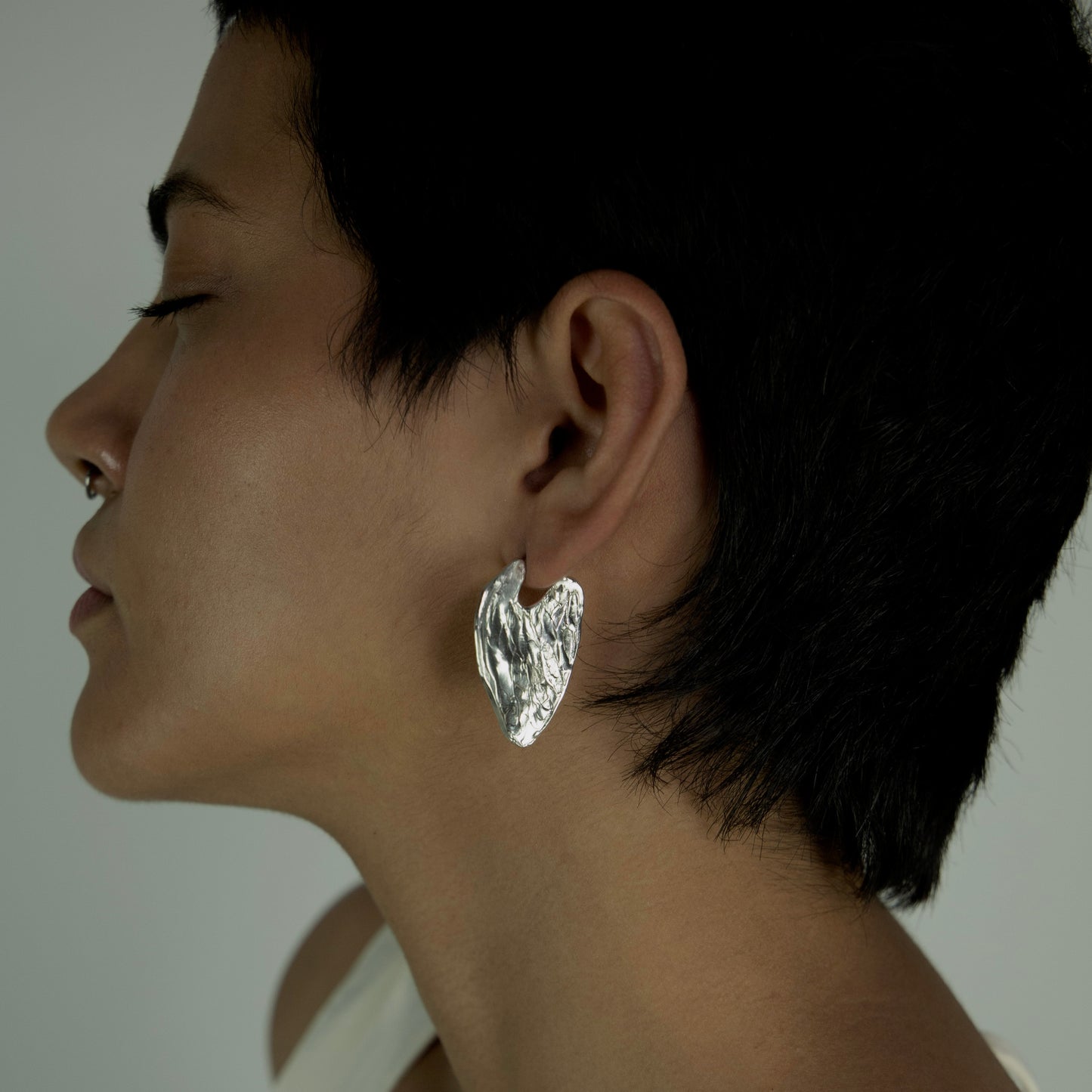 Handmade earrings crafted from sterling silver 925