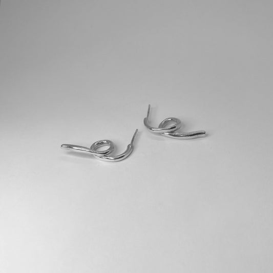 Handmade earrings crafted from sterling silver 925