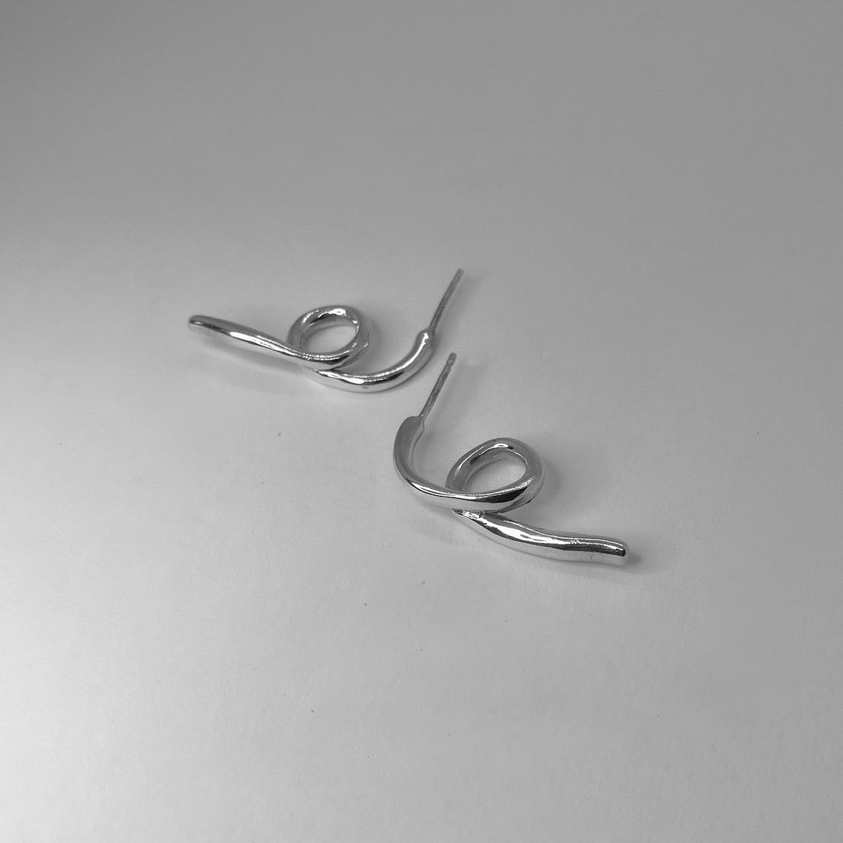 Handmade earrings crafted from sterling silver 925
