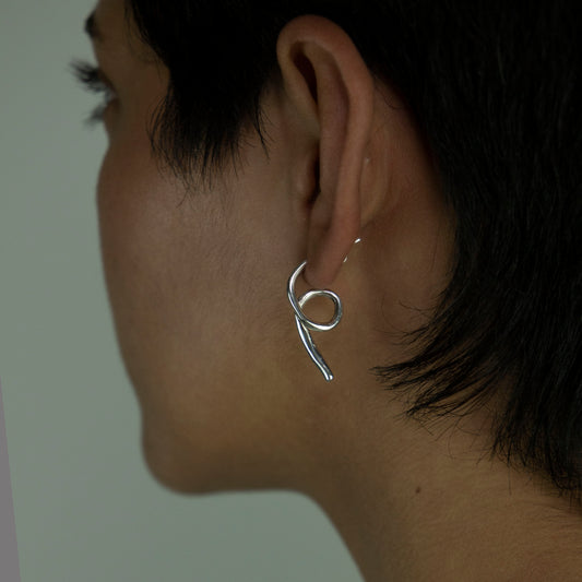 Handmade earrings crafted from sterling silver 925